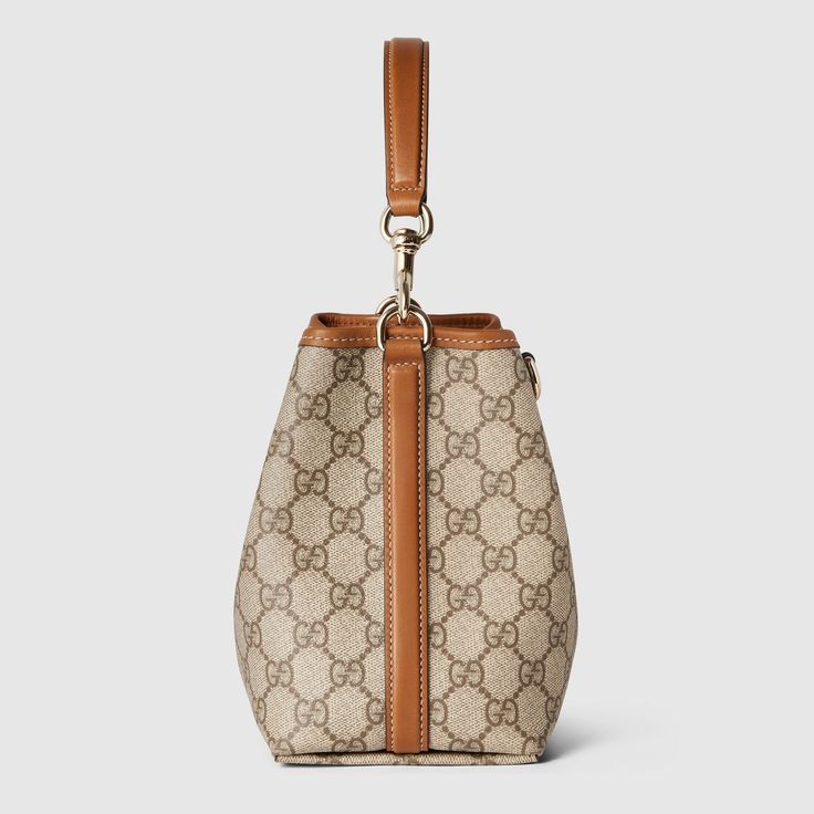 GG CANVAS SMALL BUCKET BAG