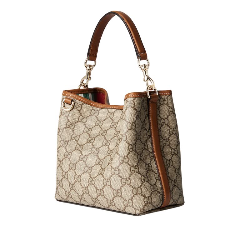 GG CANVAS SMALL BUCKET BAG