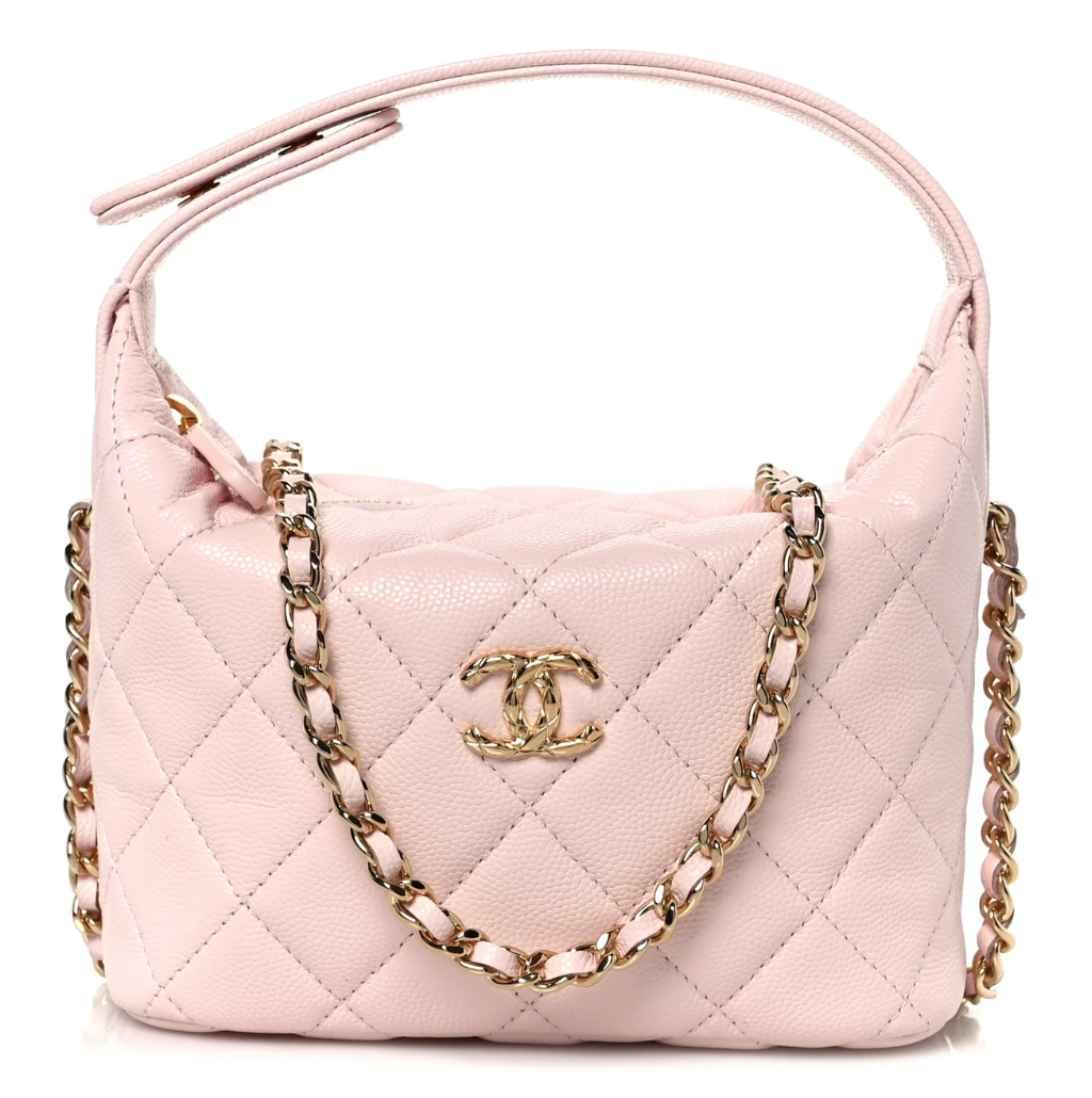 CC SHINY CAVIAR HOBO
