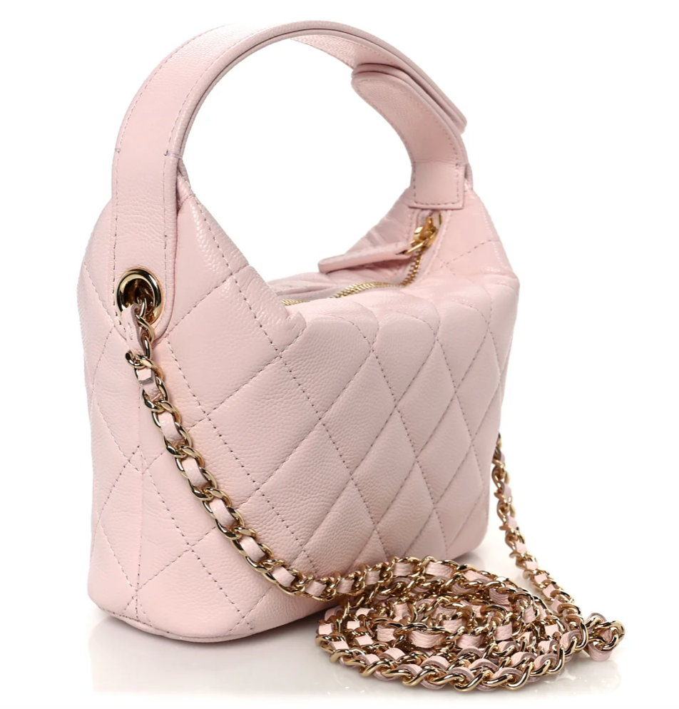 CC SHINY CAVIAR HOBO