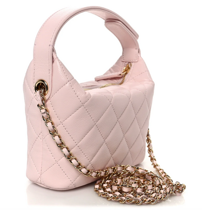 CC SHINY CAVIAR HOBO