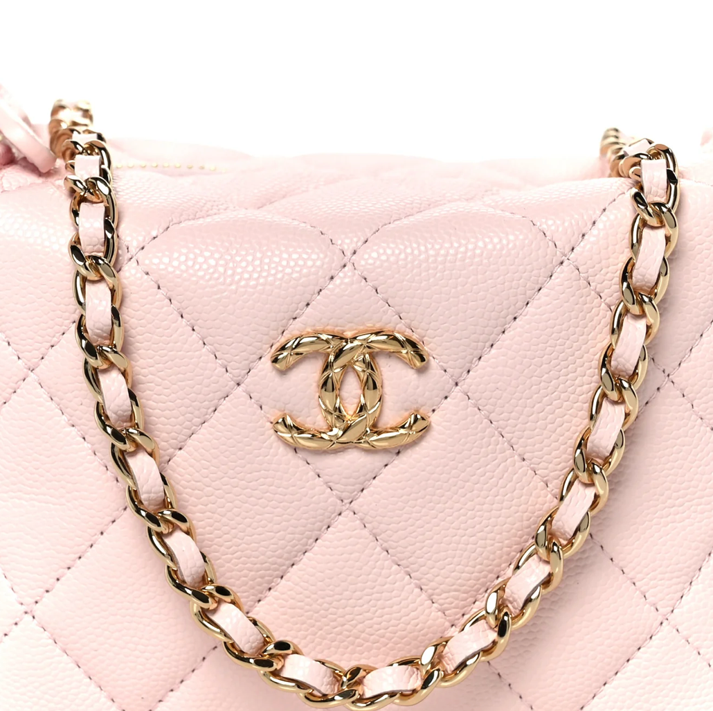 CC SHINY CAVIAR HOBO