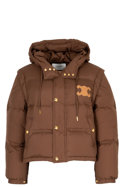 CEL CROPPED TRIOMPHE DOWN JACKET