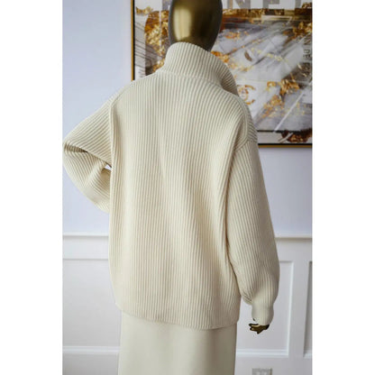 HER ZIP CARDIGAN